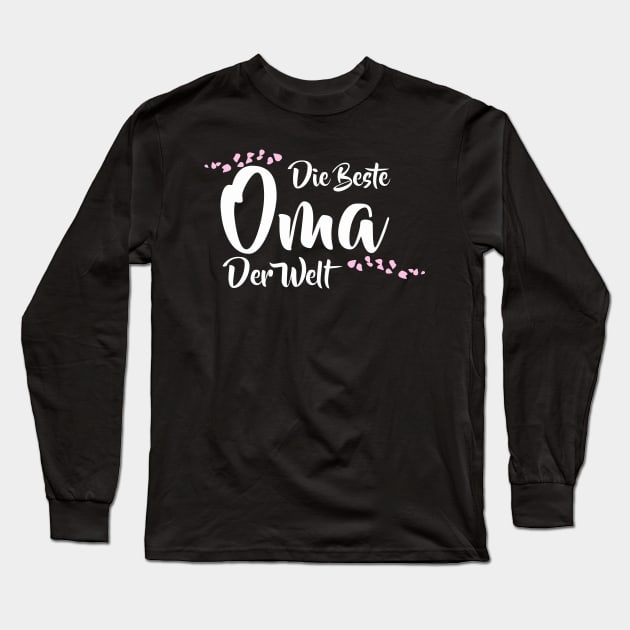 Die Beste Oma Der Welt German Worlds Best Grandma Long Sleeve T-Shirt by tanambos